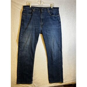 Levis 505 Jeans Men 38x30 Regular Straight Zip Denim Pants USA